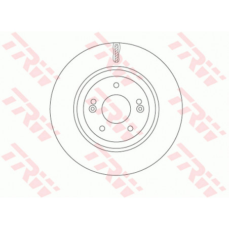 Jeu de 2 disques de frein TRW