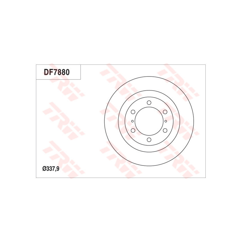 Jeu de 2 disques de frein TRW