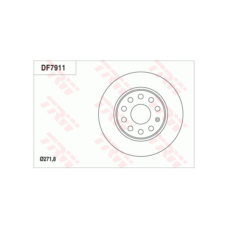 Jeu de 2 disques de frein TRW