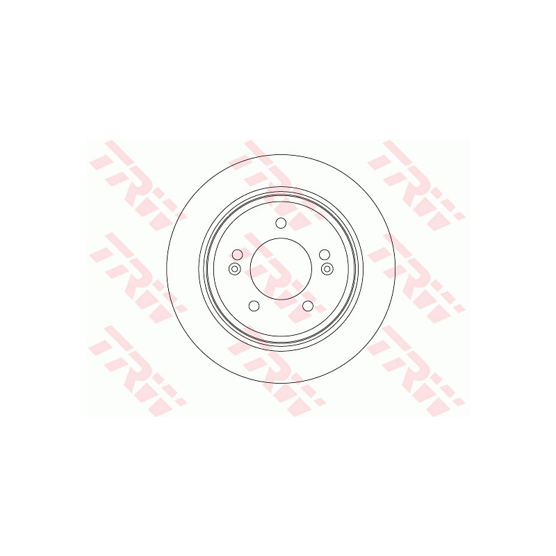 Jeu de 2 disques de frein TRW