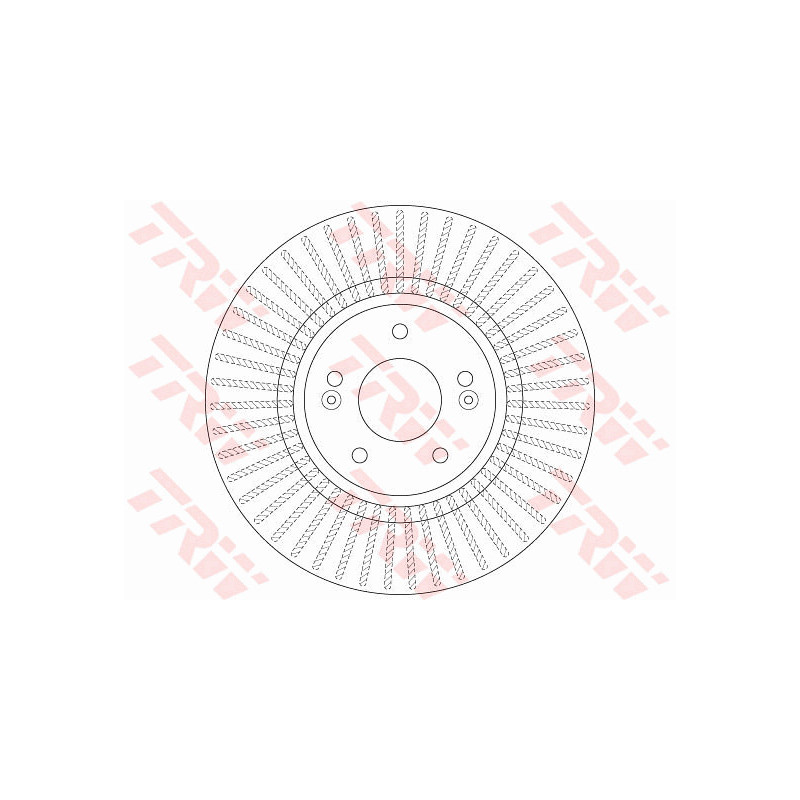 Jeu de 2 disques de frein TRW