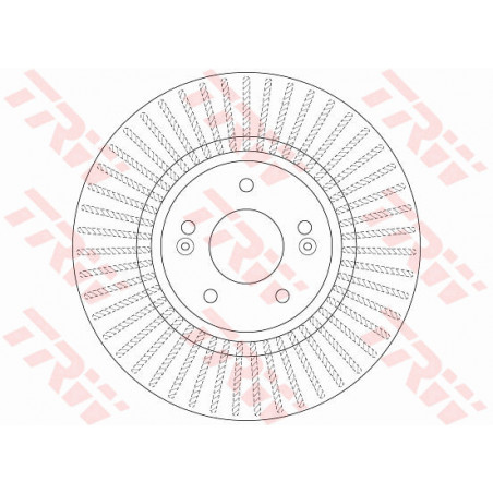 Jeu de 2 disques de frein TRW