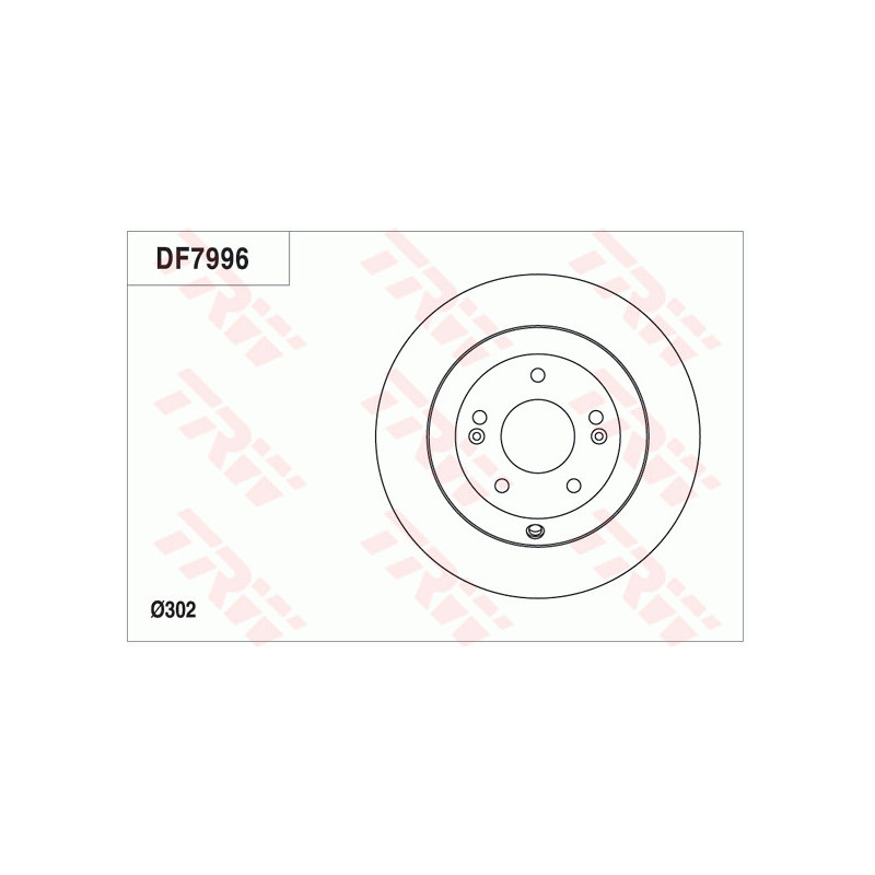 Jeu de 2 disques de frein TRW