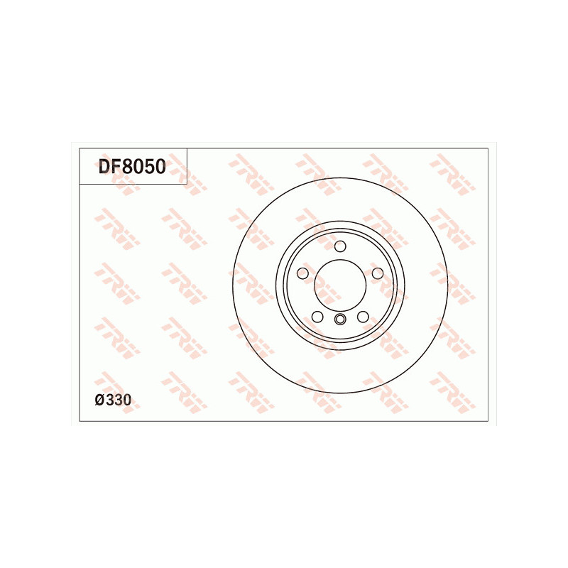 Jeu de 2 disques de frein TRW