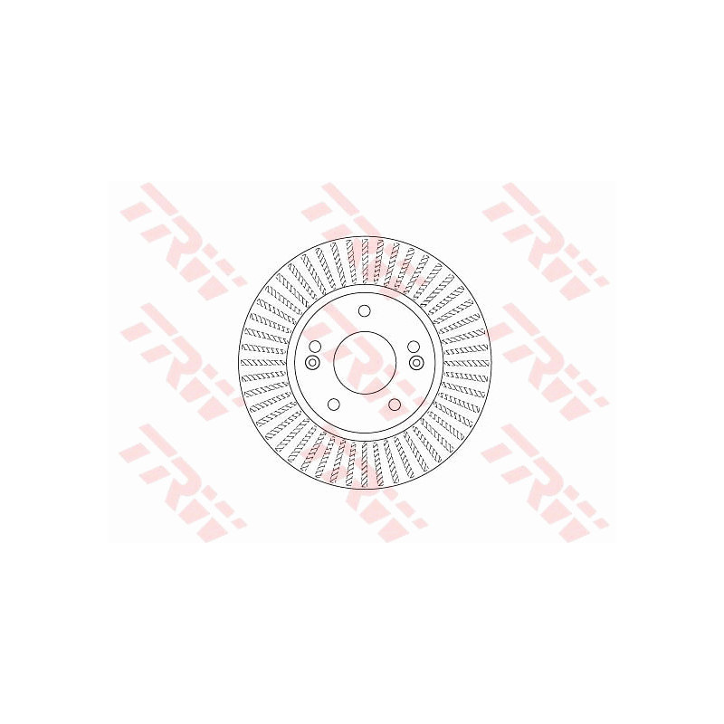 Jeu de 2 disques de frein TRW