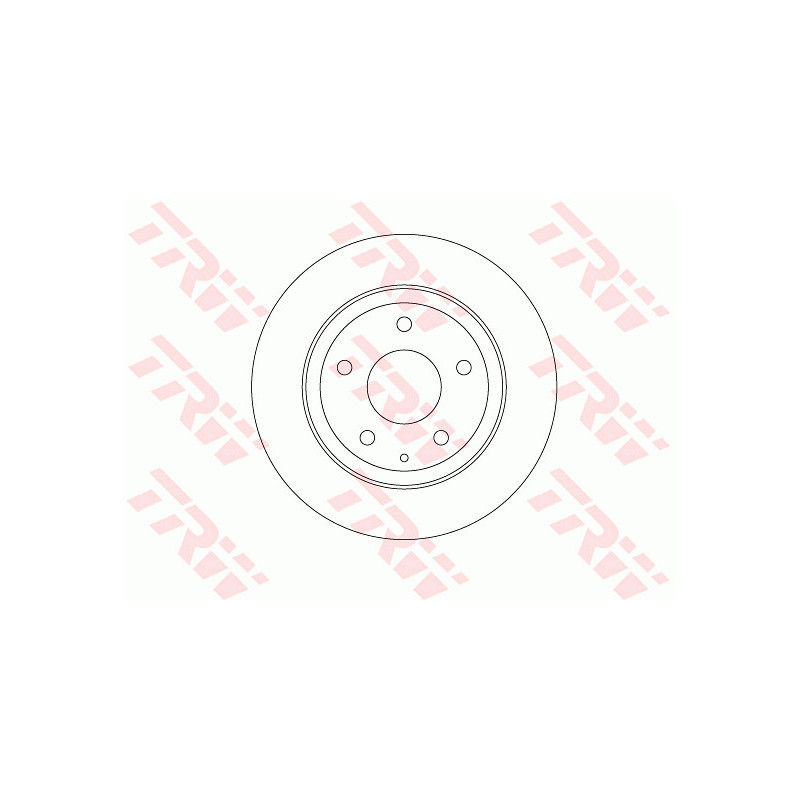 Jeu de 2 disques de frein TRW