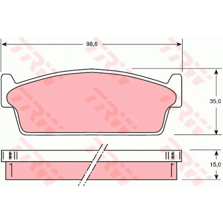 Jeu de quatre plaquettes de...