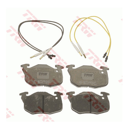Jeu de quatre plaquettes de frein à disque TRW