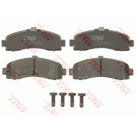 Jeu de quatre plaquettes de frein à disque TRW