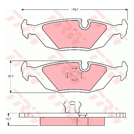 Jeu de quatre plaquettes de...