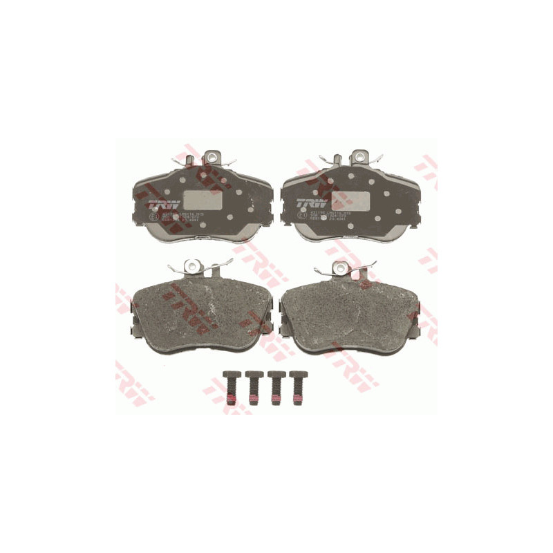 Jeu de quatre plaquettes de frein à disque TRW