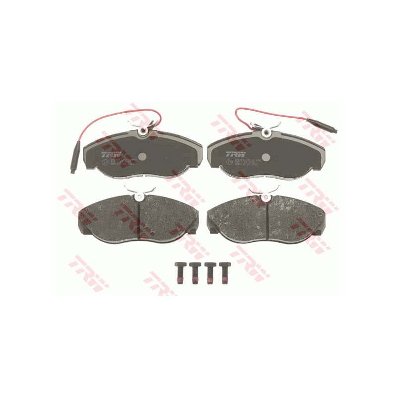 Jeu de quatre plaquettes de frein à disque TRW