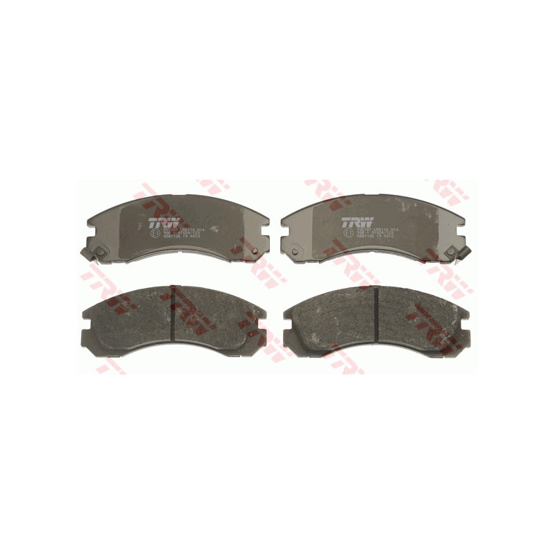 Jeu de quatre plaquettes de frein à disque TRW
