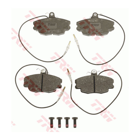 Jeu de quatre plaquettes de frein à disque TRW