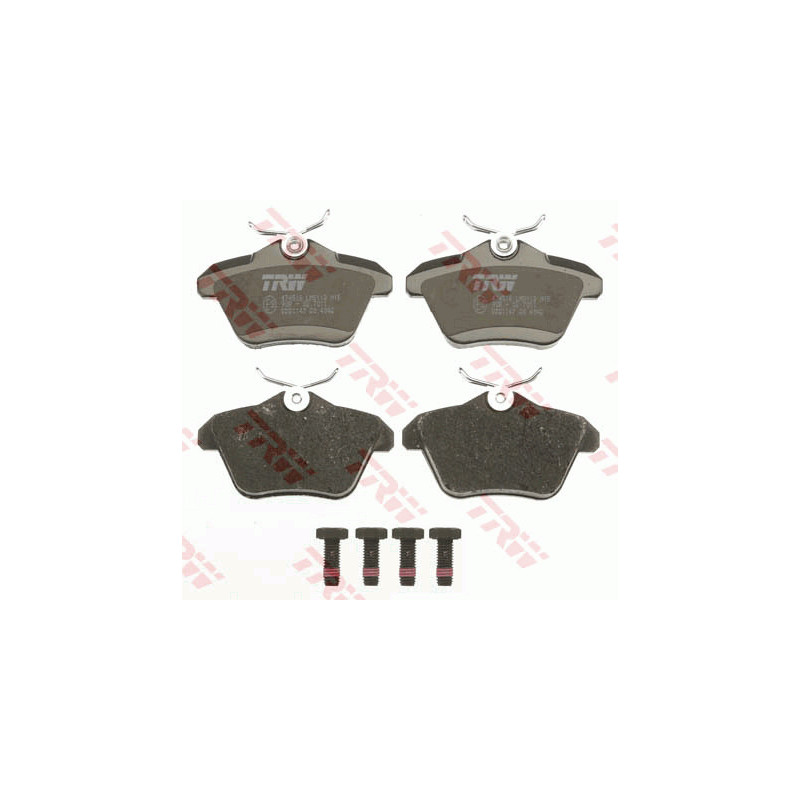 Jeu de quatre plaquettes de frein à disque TRW