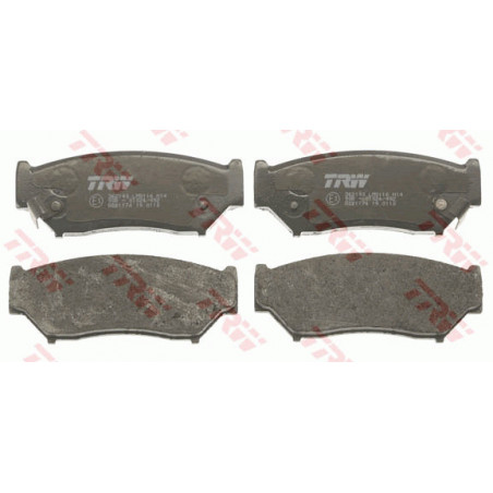 Jeu de quatre plaquettes de frein à disque TRW