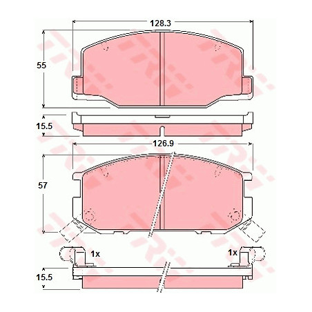 Jeu de quatre plaquettes de...