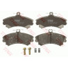 Jeu de quatre plaquettes de frein à disque TRW
