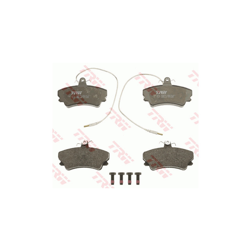 Jeu de quatre plaquettes de frein à disque TRW