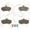 Jeu de quatre plaquettes de frein à disque TRW