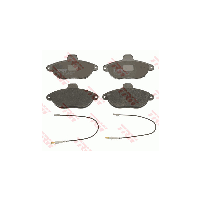 Jeu de quatre plaquettes de frein à disque TRW