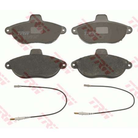 Jeu de quatre plaquettes de frein à disque TRW