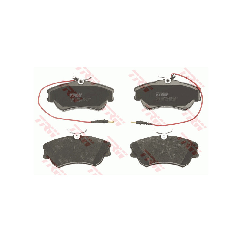 Jeu de quatre plaquettes de frein à disque TRW