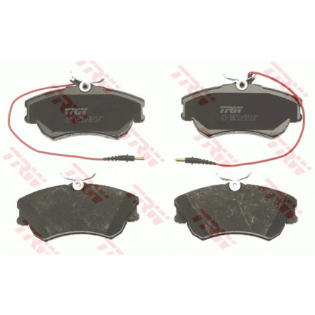 Jeu de quatre plaquettes de frein à disque TRW