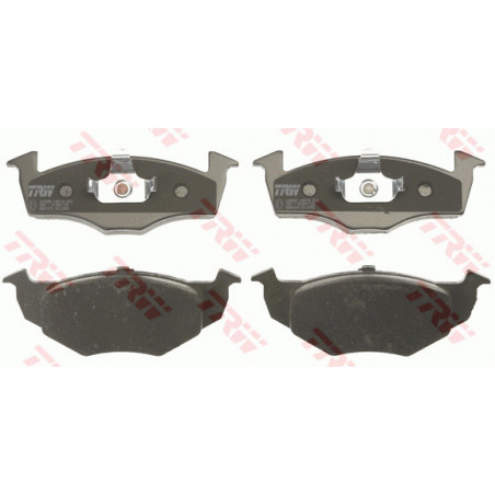 Jeu de quatre plaquettes de frein à disque TRW