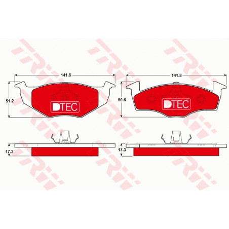 Jeu de quatre plaquettes de...