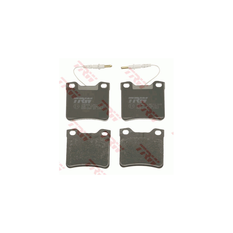 Jeu de quatre plaquettes de frein à disque TRW