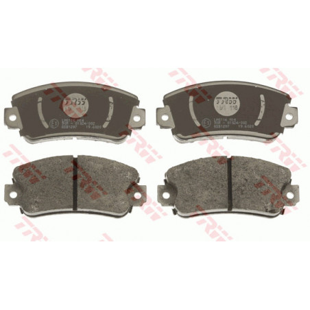 Jeu de quatre plaquettes de frein à disque TRW