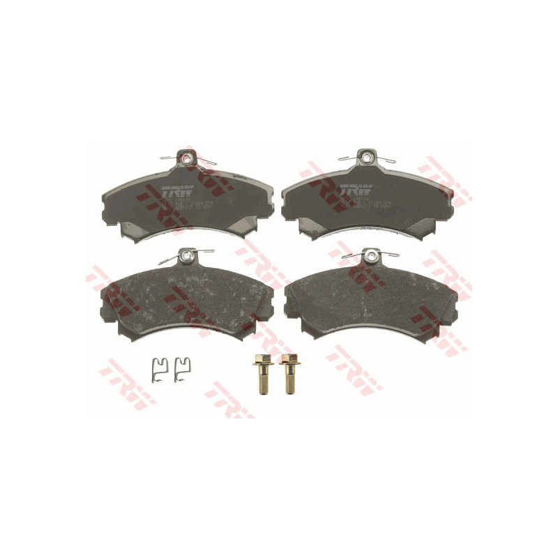 Jeu de quatre plaquettes de frein à disque TRW