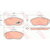 Jeu de quatre plaquettes de frein à disque TRW