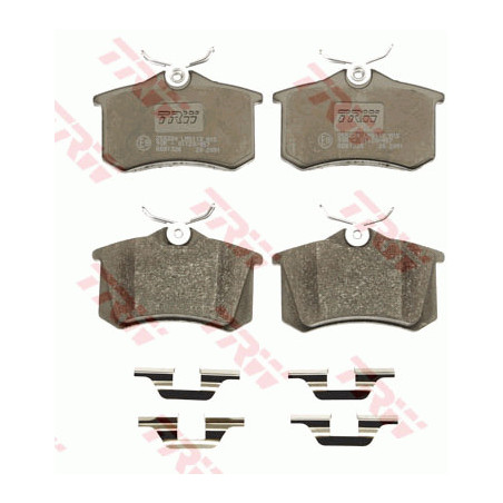 Jeu de quatre plaquettes de frein à disque TRW