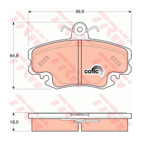Jeu de quatre plaquettes de...