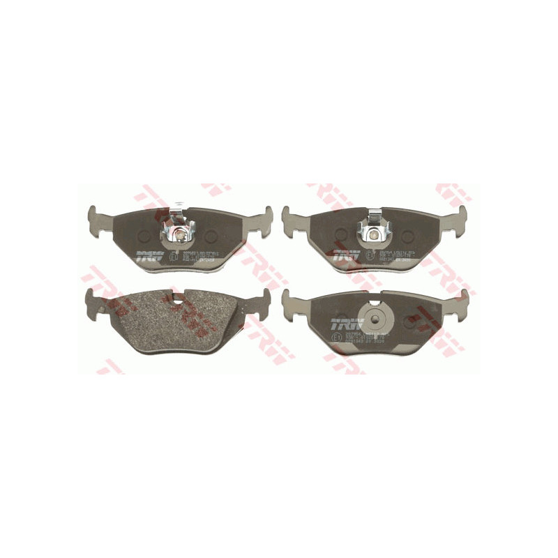 Jeu de quatre plaquettes de frein à disque TRW