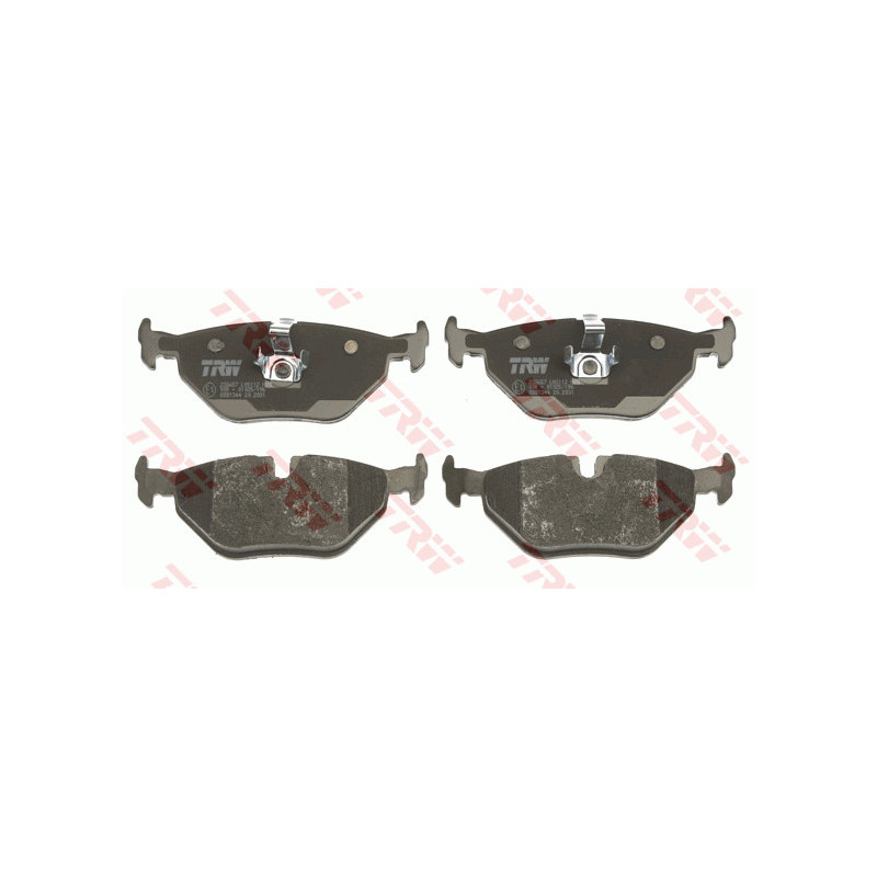 Jeu de quatre plaquettes de frein à disque TRW