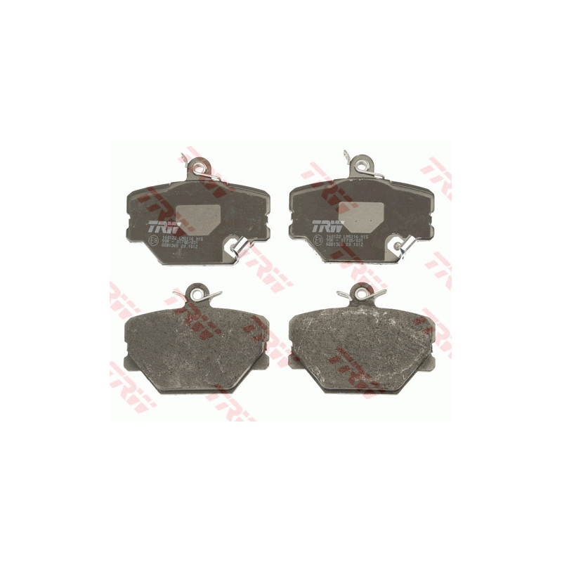 Jeu de quatre plaquettes de frein à disque TRW