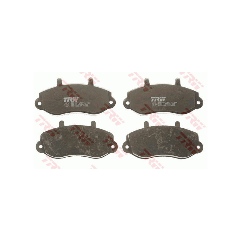 Jeu de quatre plaquettes de frein à disque TRW