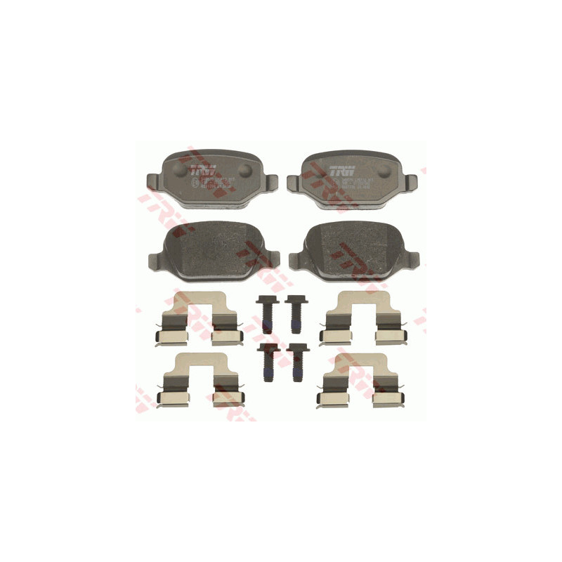 Jeu de quatre plaquettes de frein à disque TRW