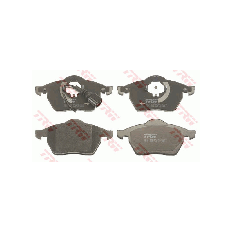 Jeu de quatre plaquettes de frein à disque TRW