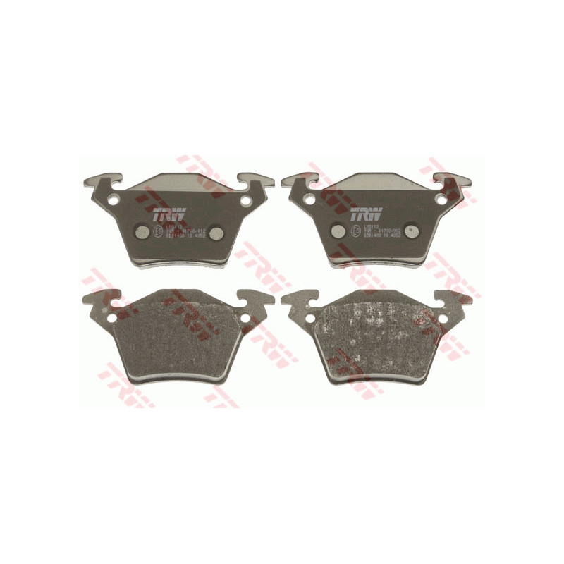 Jeu de quatre plaquettes de frein à disque TRW