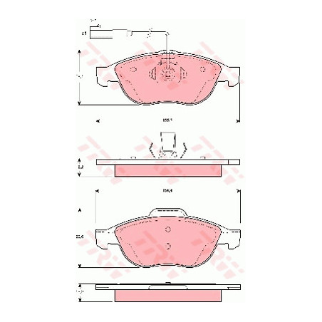 Jeu de quatre plaquettes de...