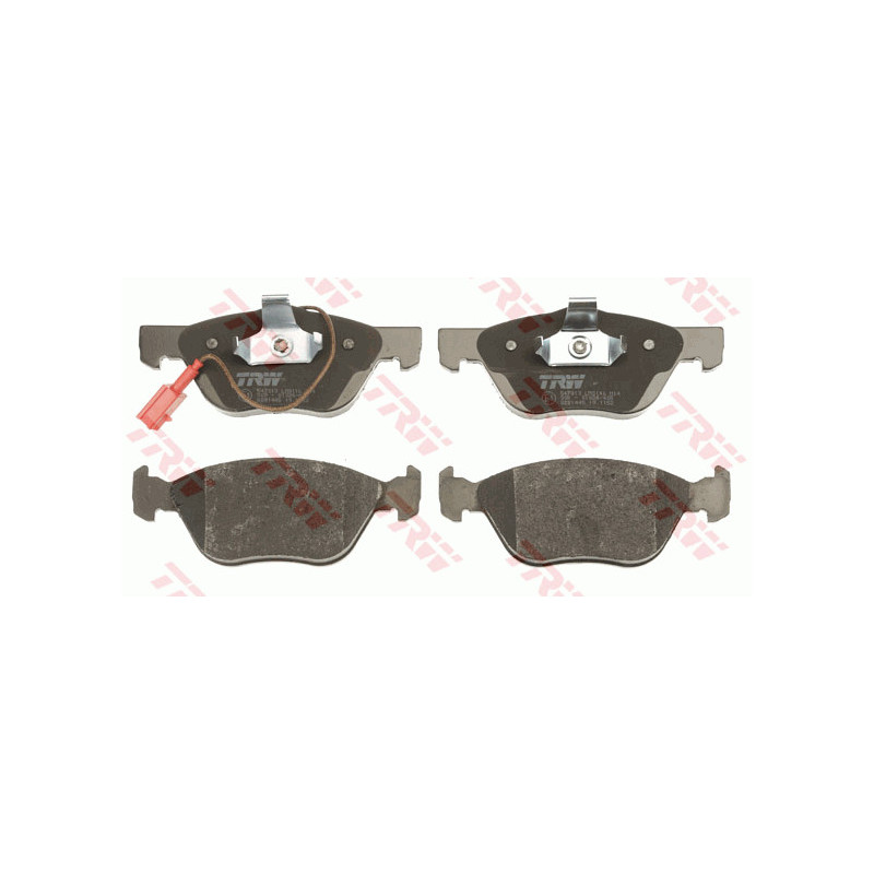 Jeu de quatre plaquettes de frein à disque TRW