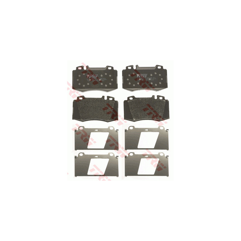 Jeu de quatre plaquettes de frein à disque TRW