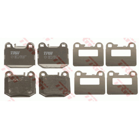 Jeu de quatre plaquettes de frein à disque TRW