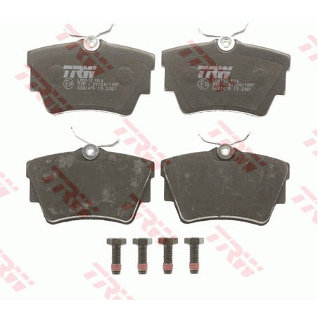 Jeu de quatre plaquettes de frein à disque TRW