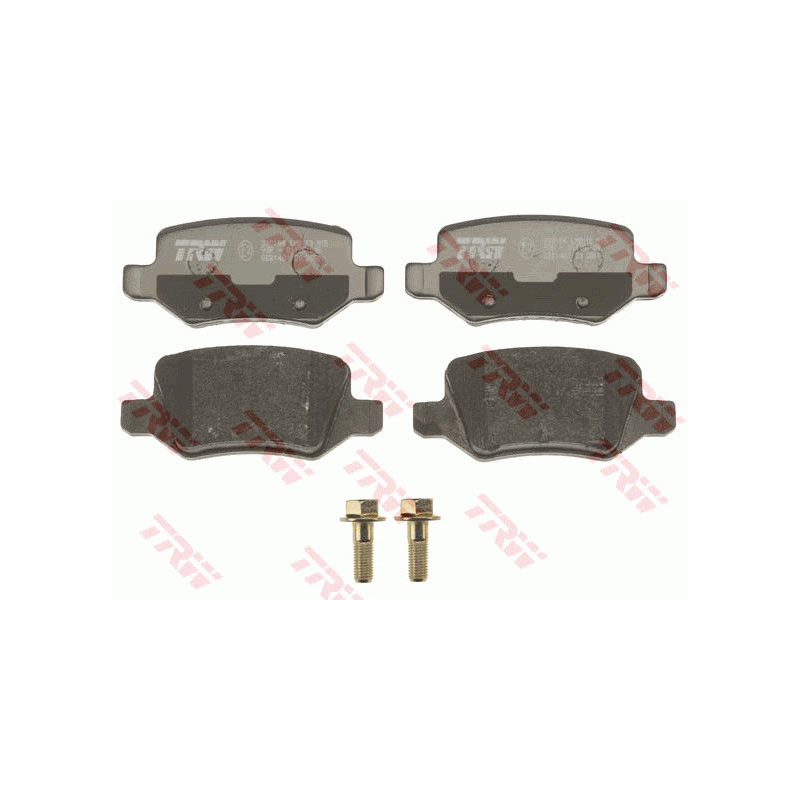 Jeu de quatre plaquettes de frein à disque TRW