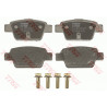 Jeu de quatre plaquettes de frein à disque TRW